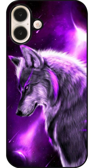 Coque iPhone 16 Plus - Purple Sky Wolf