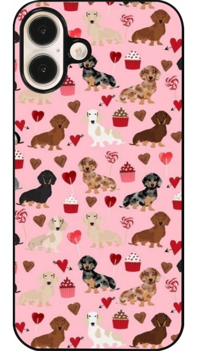 iPhone 16 Plus Case Hülle - Valentine 2024 puppy love