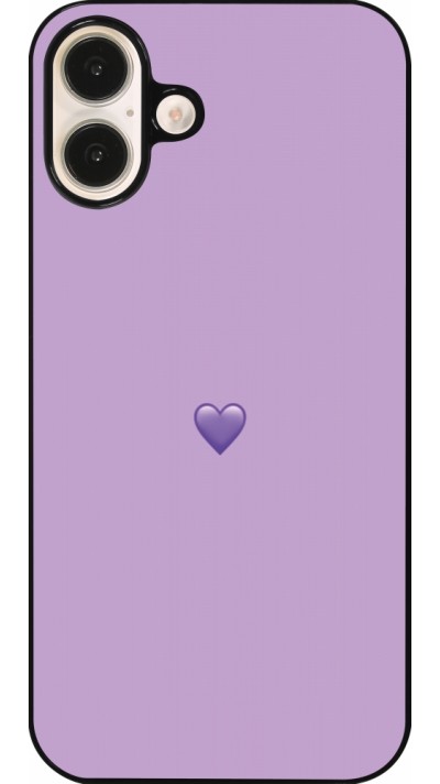 Coque iPhone 16 Plus - Valentine 2023 purpule single heart