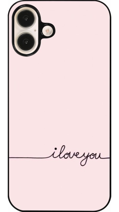 iPhone 16 Plus Case Hülle - Valentine 2023 i love you writing