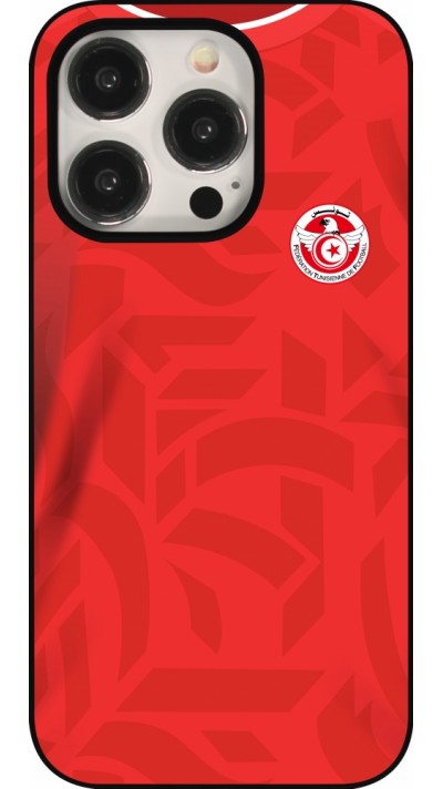 iPhone 16 Pro Case Hülle - Tunesien 2022 personalisierbares Fussballtrikot