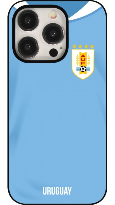 iPhone 16 Pro Case Hülle - Uruguay 2022 personalisierbares Fussballtrikot