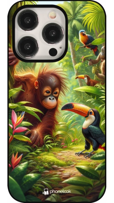 iPhone 16 Pro Case Hülle - Tropischer Dschungel Tayrona