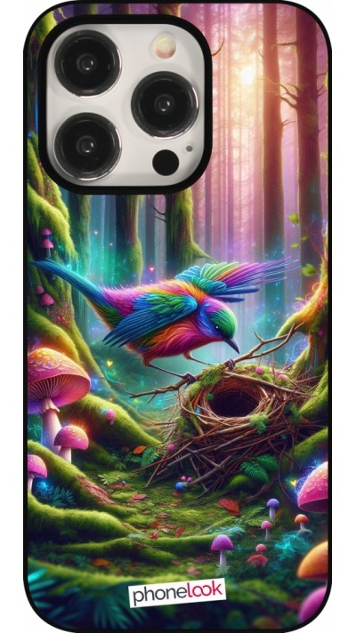 iPhone 16 Pro Case Hülle - Vogel Nest Wald