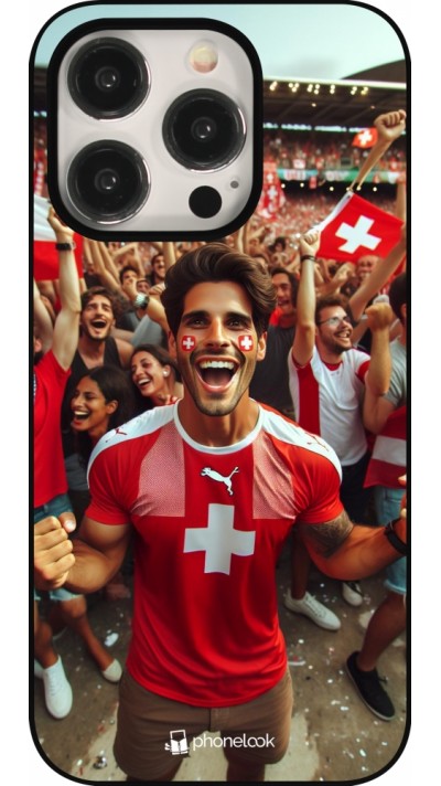 Coque iPhone 16 Pro - Supporter Suisse Euro 2024