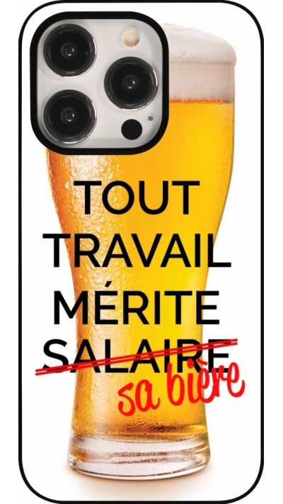 iPhone 16 Pro Case Hülle - Tout travail mérite sa bière