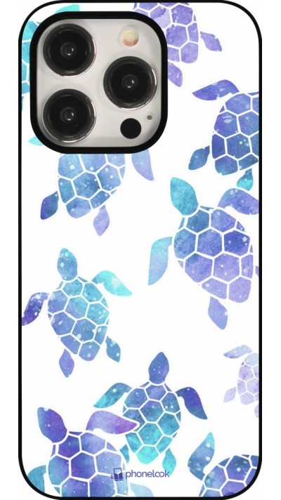 iPhone 16 Pro Case Hülle - Turtles pattern watercolor