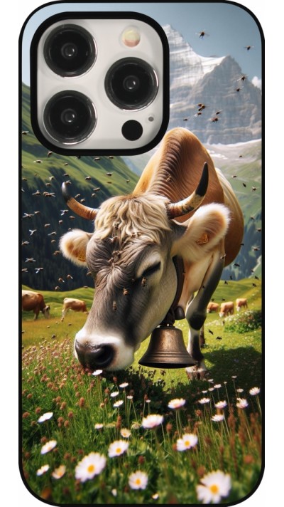 Coque iPhone 16 Pro - Vache montagne Valais