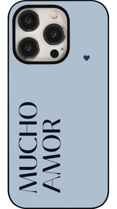 iPhone 16 Pro Case Hülle - Valentine 2024 mucho amor azul