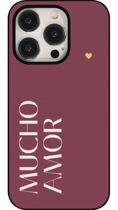 Coque iPhone 16 Pro - Valentine 2024 mucho amor rosado