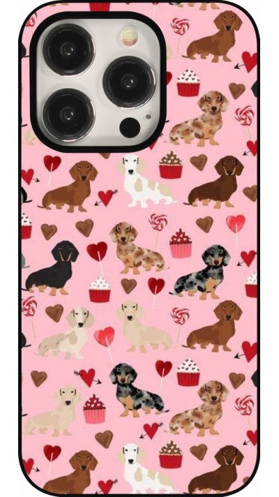 iPhone 16 Pro Case Hülle - Valentine 2024 puppy love