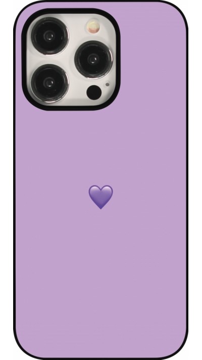 iPhone 16 Pro Case Hülle - Valentine 2023 purpule single heart