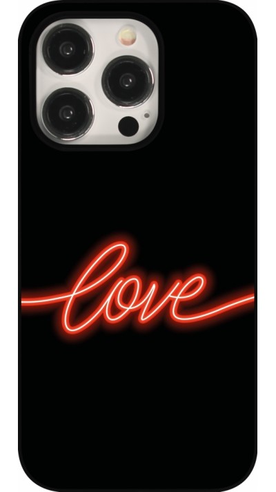 Coque iPhone 16 Pro - Valentine 2023 neon love