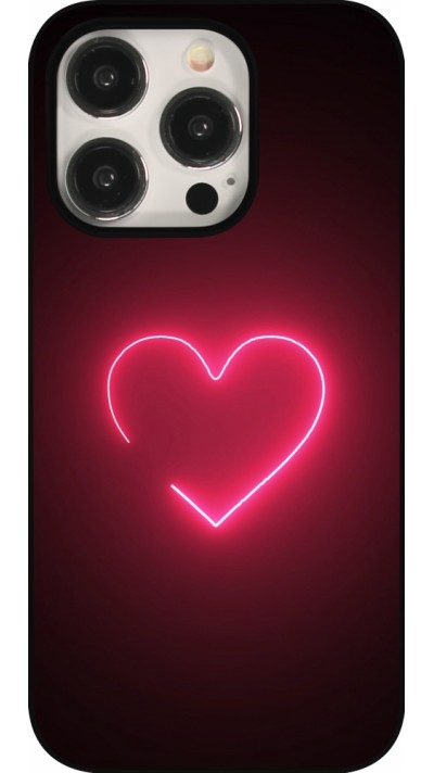 iPhone 16 Pro Case Hülle - Valentine 2023 single neon heart