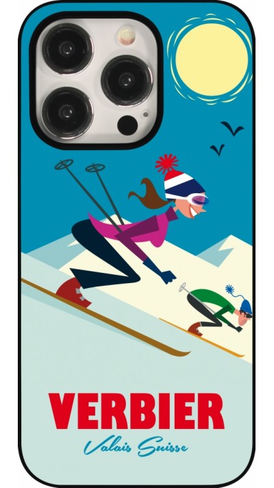 Coque iPhone 16 Pro - Verbier Ski Downhill