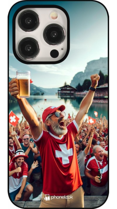 Coque iPhone 16 Pro - Victoire suisse fan zone Euro 2024