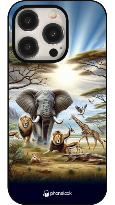 Coque iPhone 16 Pro - Vie sauvage africaine