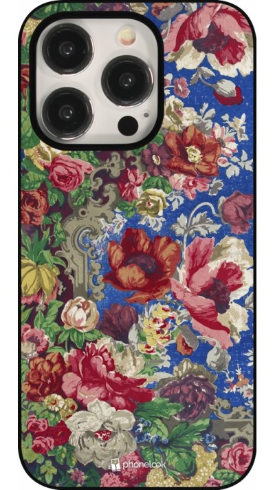 Coque iPhone 16 Pro - Vintage Art Flowers