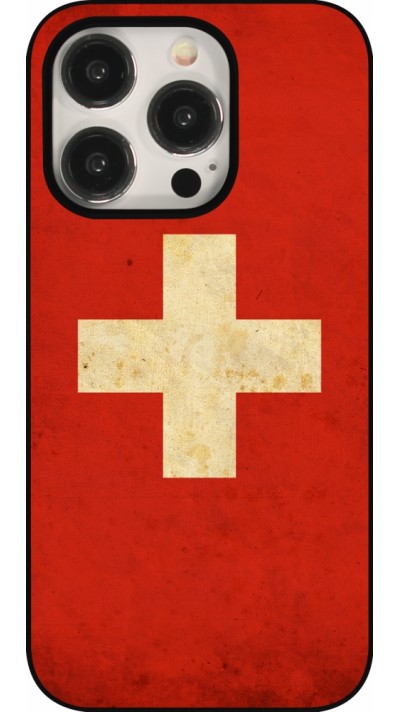 iPhone 16 Pro Case Hülle - Vintage Flag SWISS