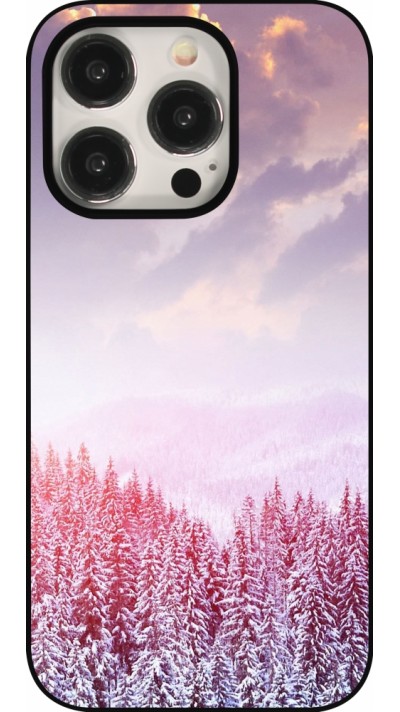 Coque iPhone 16 Pro - Winter 22 Pink Forest