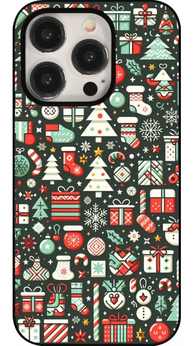 iPhone 16 Pro Case Hülle - Weihnachten 2023 Flachmuster