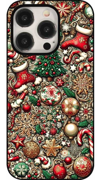 iPhone 16 Pro Case Hülle - Weihnachten 2023 Mikromuster