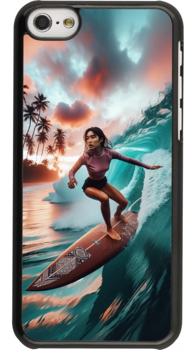 iPhone 5c Case Hülle - Surferin aus Bali