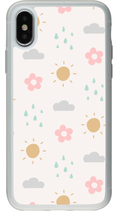 iPhone X / Xs Case Hülle - Silikon transparent Spring 23 weather