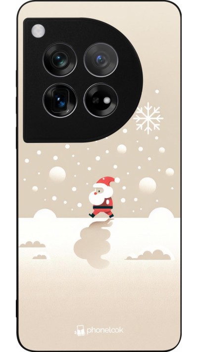 OnePlus 12 Case Hülle - Silikon schwarz Weihnachten 2023 Minimalistischer Weihnachtsmann