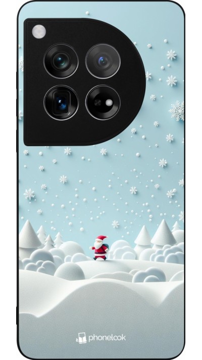 OnePlus 12 Case Hülle - Silikon schwarz Weihnachten 2023 Kleiner Vater Schneeflocke