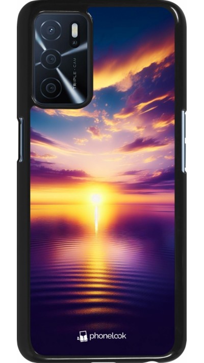 OPPO A16s Case Hülle - Sonnenuntergang gelb violett