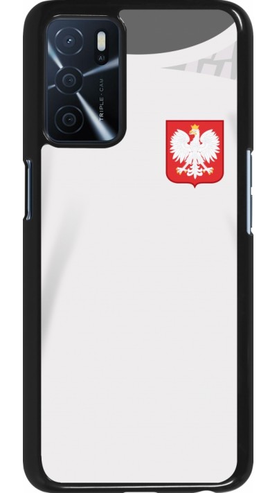 Oppo A16s Case Hülle - Polen 2022 personalisierbares Fussballtrikot