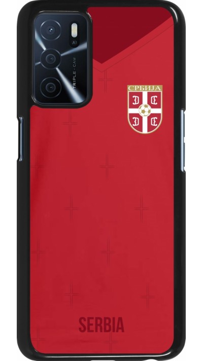 Oppo A16s Case Hülle - Serbien 2022 personalisierbares Fussballtrikot