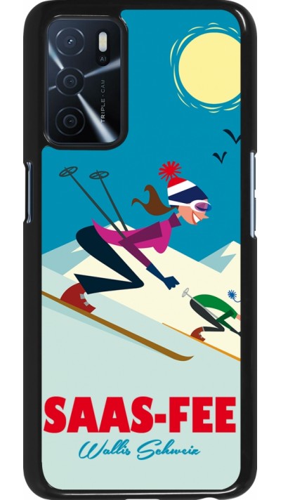 Oppo A16s Case Hülle - Saas-Fee Ski Downhill