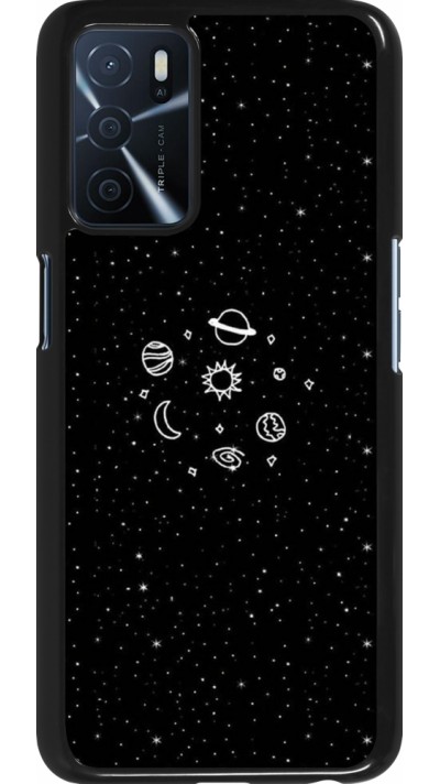 Oppo A16s Case Hülle - Space Doodle