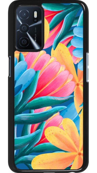 OPPO A16s Case Hülle - Spring 23 colorful flowers