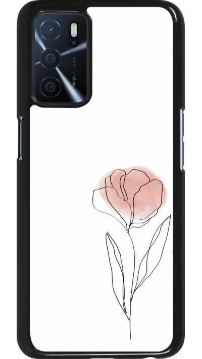 OPPO A16s Case Hülle - Spring 23 minimalist flower