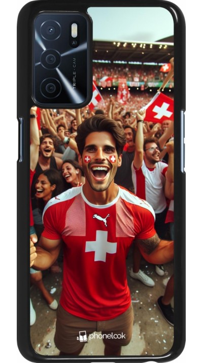 OPPO A16s Case Hülle - Schweizer Fan Euro 2024