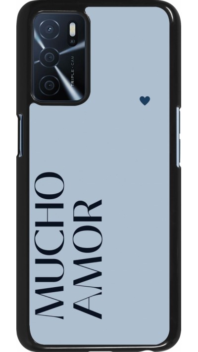 OPPO A16s Case Hülle - Valentine 2024 mucho amor azul