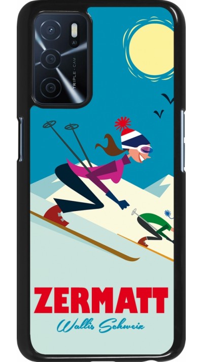 Oppo A16s Case Hülle - Zermatt Ski Downhill