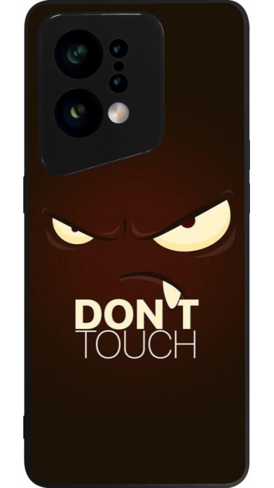 OPPO Find X5 Case Hülle - Silikon schwarz Angry Dont Touch