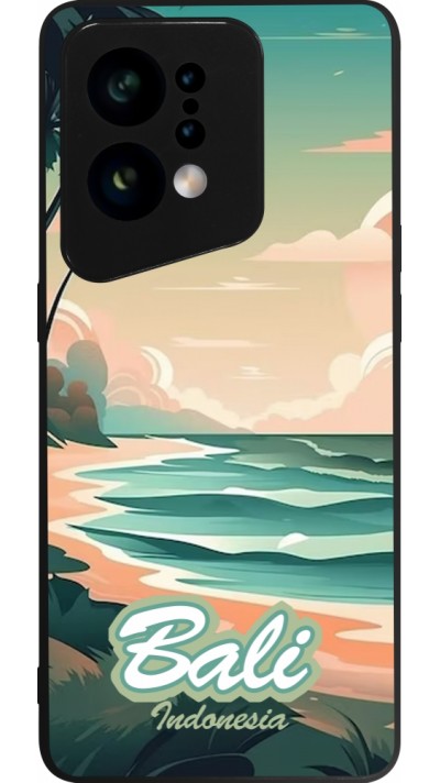 OPPO Find X5 Case Hülle - Silikon schwarz Bali Landscape