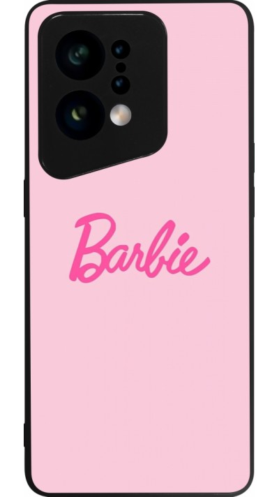 OPPO Find X5 Case Hülle - Silikon schwarz Barbie Text