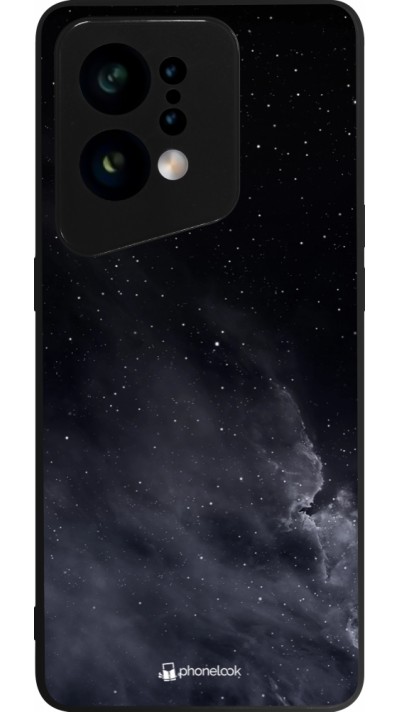 OPPO Find X5 Case Hülle - Silikon schwarz Black Sky Clouds