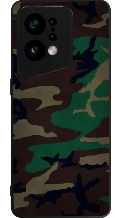 OPPO Find X5 Case Hülle - Silikon schwarz Camouflage 3