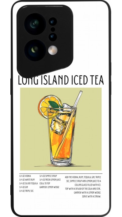 OPPO Find X5 Case Hülle - Silikon schwarz Cocktail Rezept Long Island Ice Tea