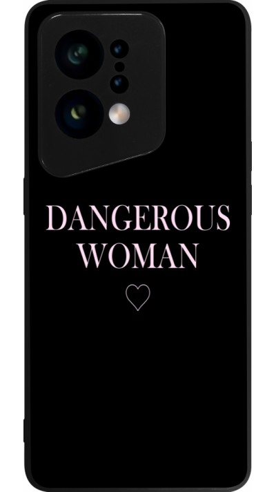 OPPO Find X5 Case Hülle - Silikon schwarz Dangerous woman