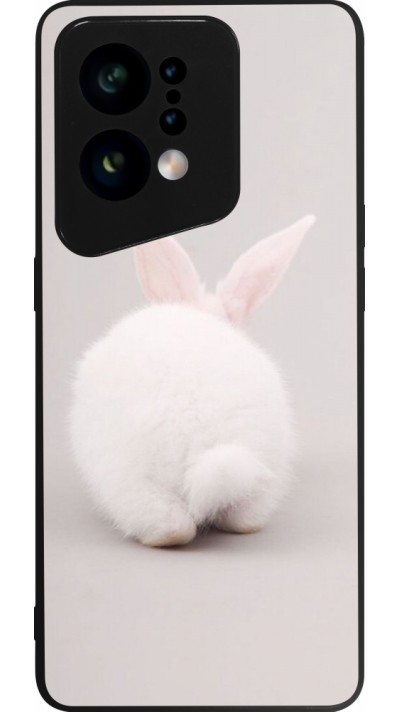 OPPO Find X5 Case Hülle - Silikon schwarz Easter 2024 bunny butt