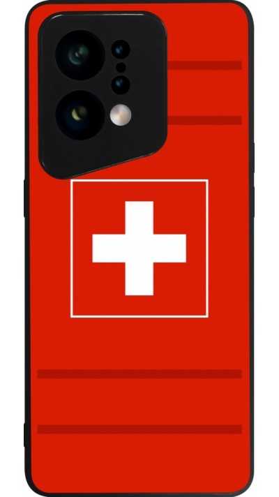 OPPO Find X5 Case Hülle - Silikon schwarz Euro 2020 Switzerland