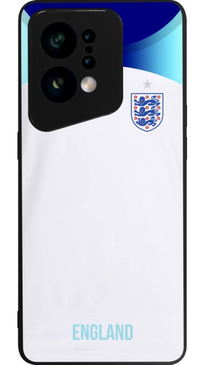 OPPO Find X5 Case Hülle - Silikon schwarz England 2022 personalisierbares Fußballtrikot